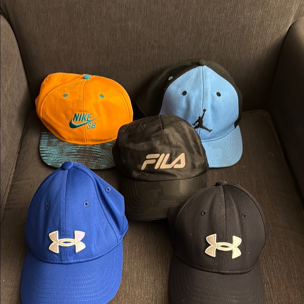 Youth Nike, Jordan, Fila, Under Armour Caps
